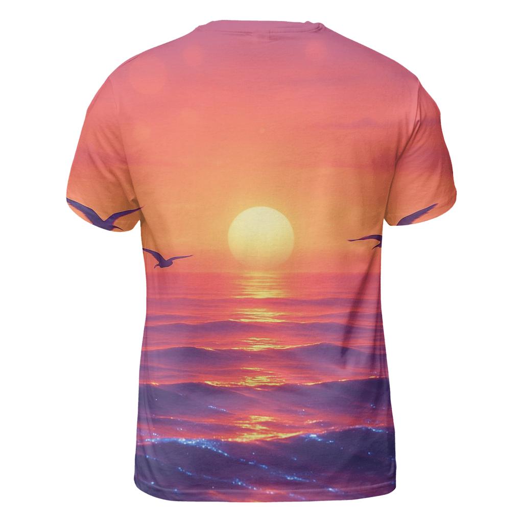 Crimson Tides Horizon unique graphic print tees