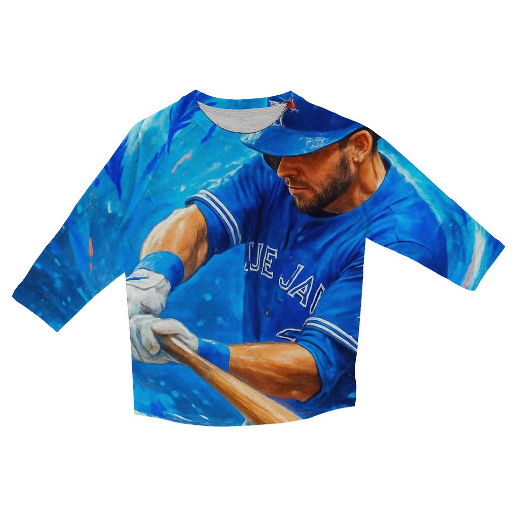 Blue Jays Featherstorm Batter stylish quarter sleeve tops