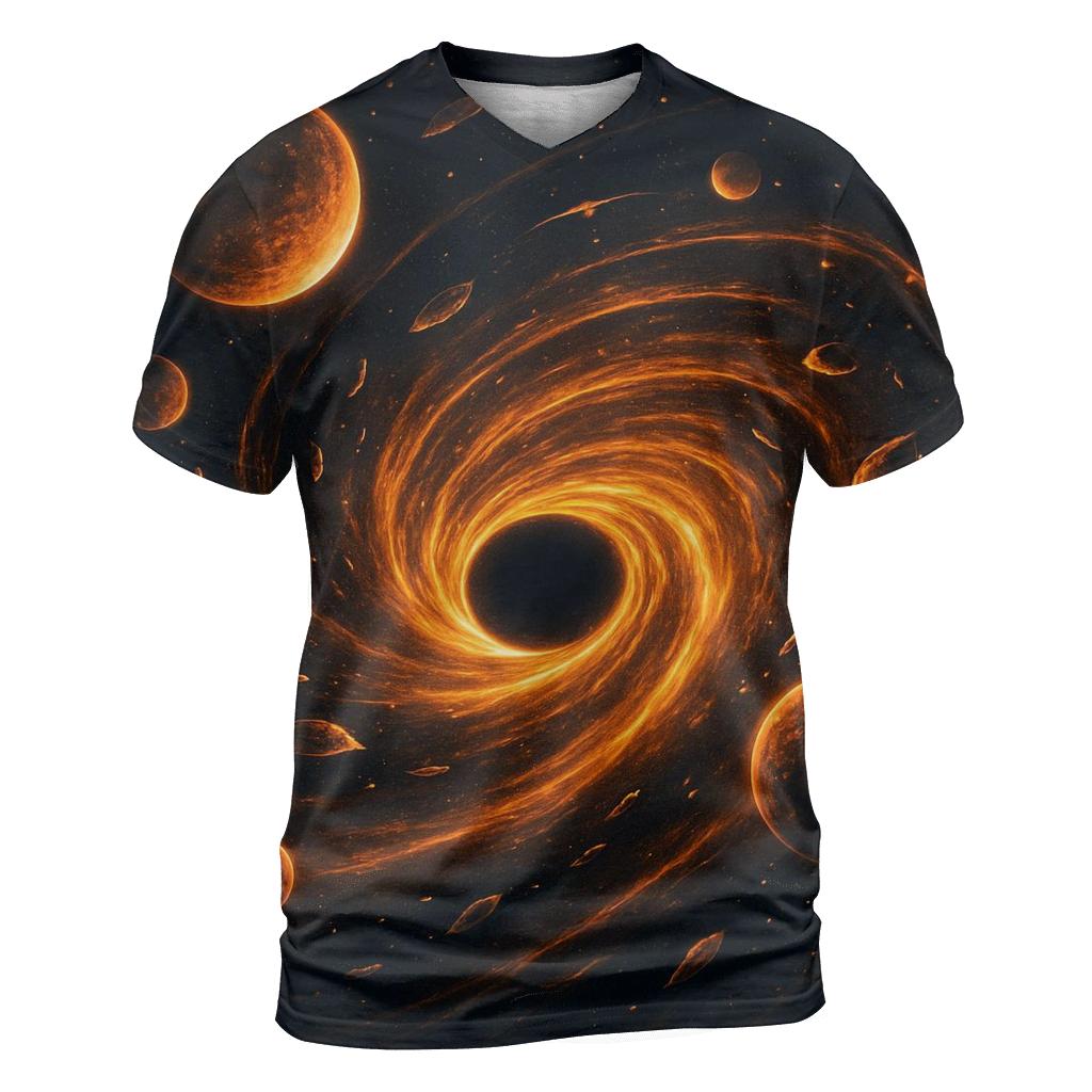 Black Hole Ballet statement graphic shirts