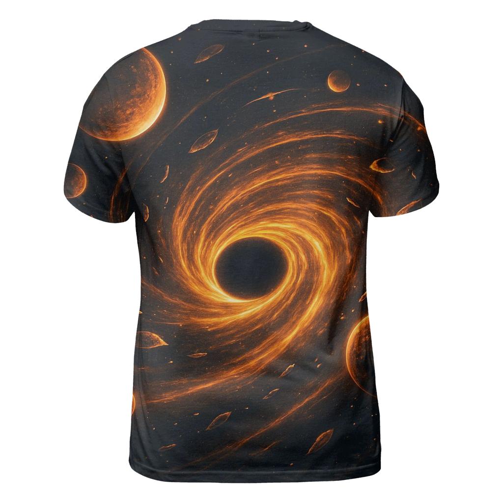 Black Hole Ballet statement graphic shirts
