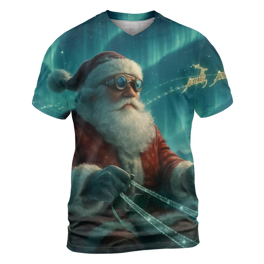 Aurora Sleigh Pilot Santa custom all-over print shirts