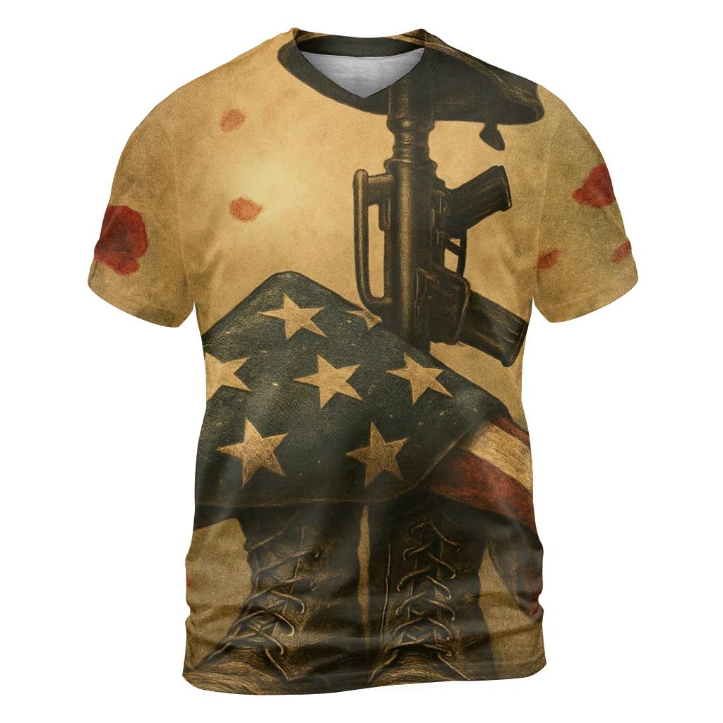 Fallen Comrades Emblem creative print fashion shirts