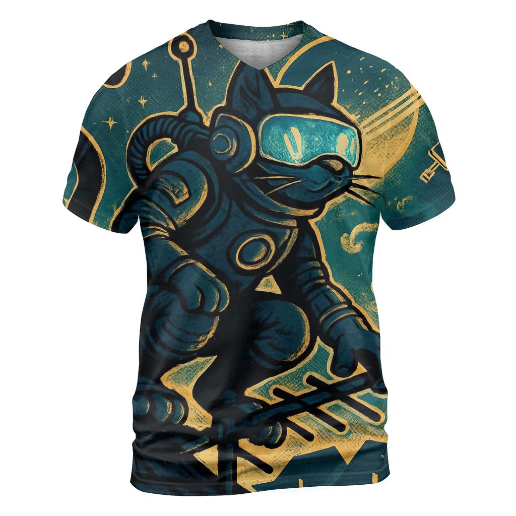 Astronaut Alley Cat Patrol unique graphic print tees