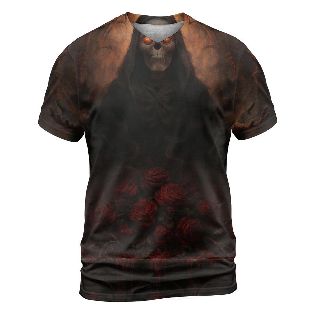 Blood Altar Of The Fallen Roses artistic all-over print tops