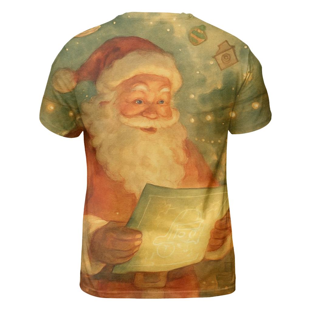Workshop Night Shift Santa designer pattern shirts