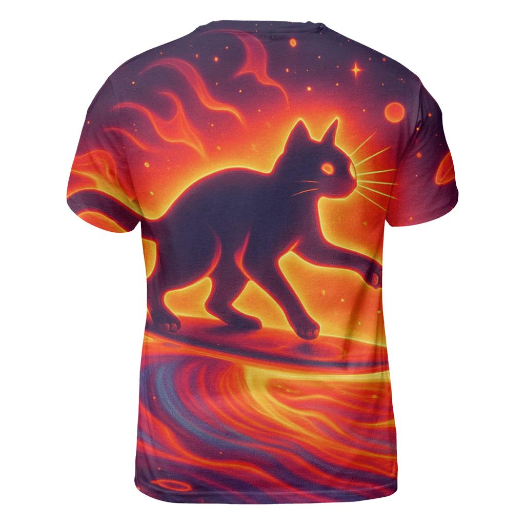 Surfing Solar Flare Cat personalized full print shirts