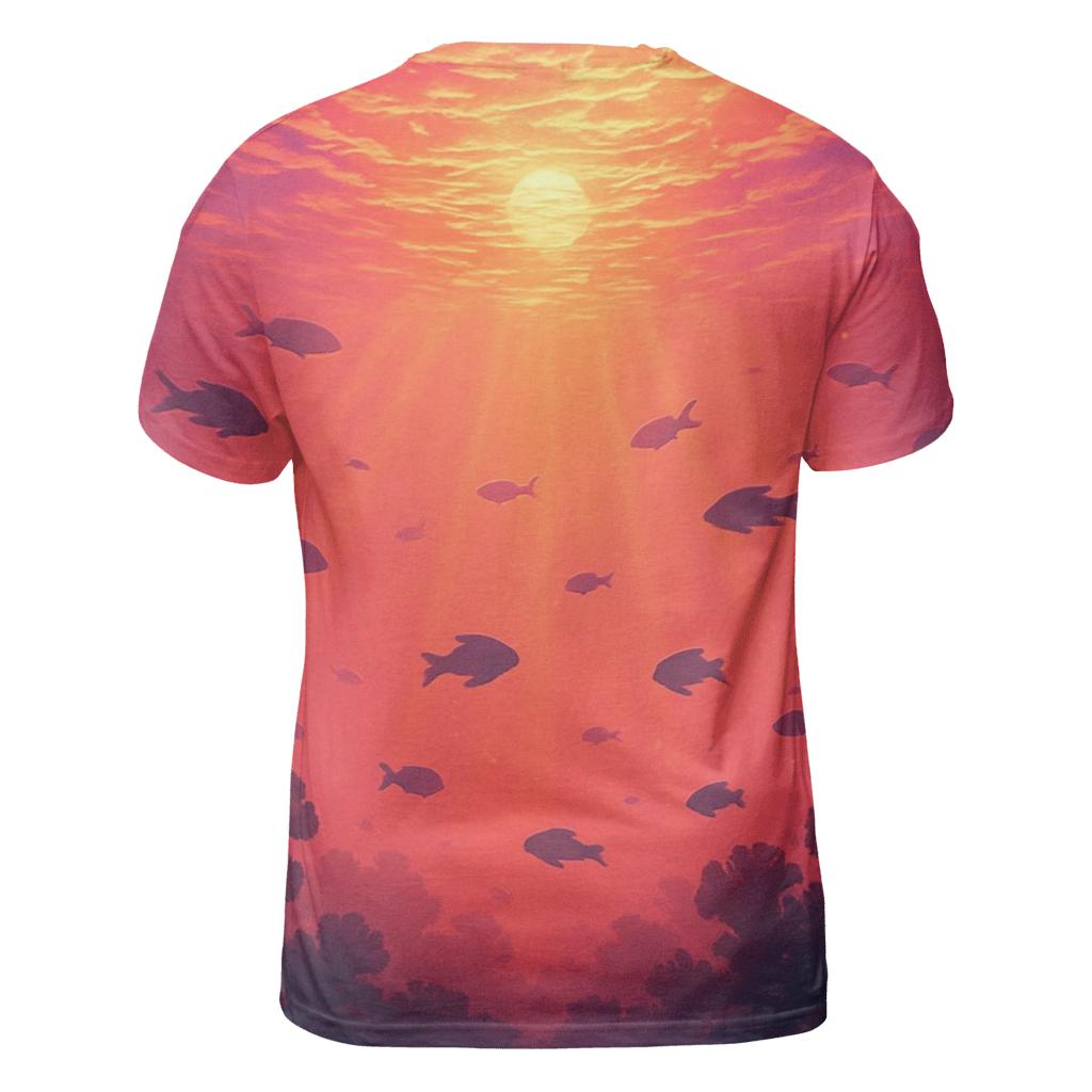 Coral Reef Sunset Mirror trendy printed shirt styles