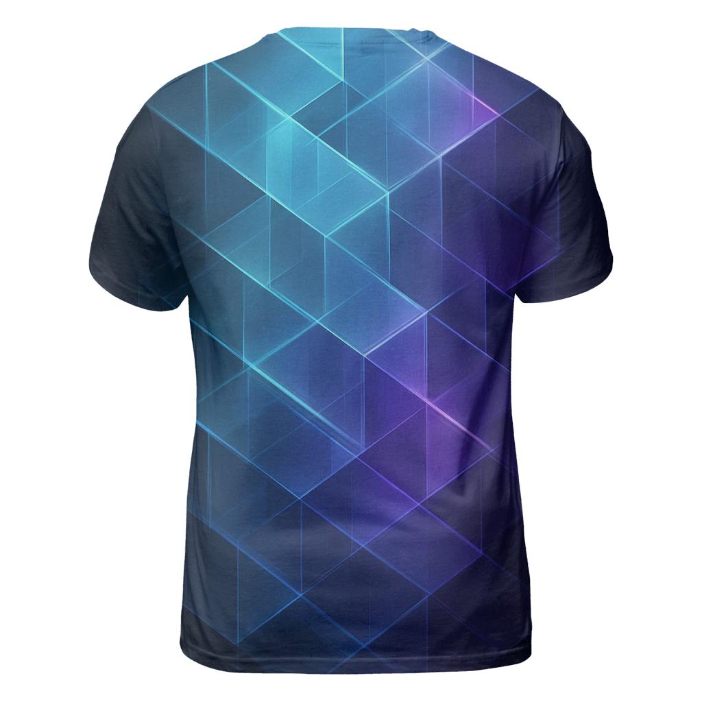 Chromatic Geometry Cascade designer pattern shirts