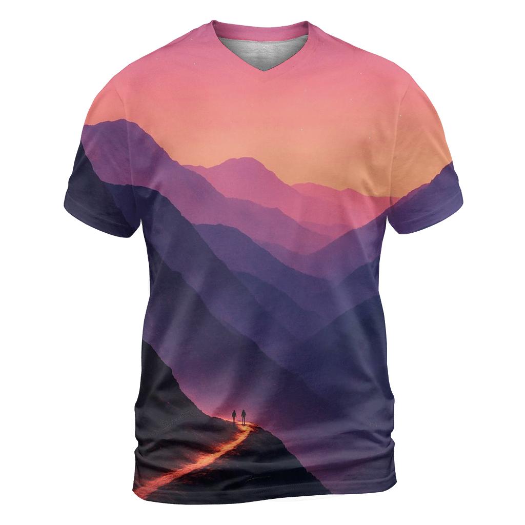 Violet Ridge Passage creative print fashion shirts