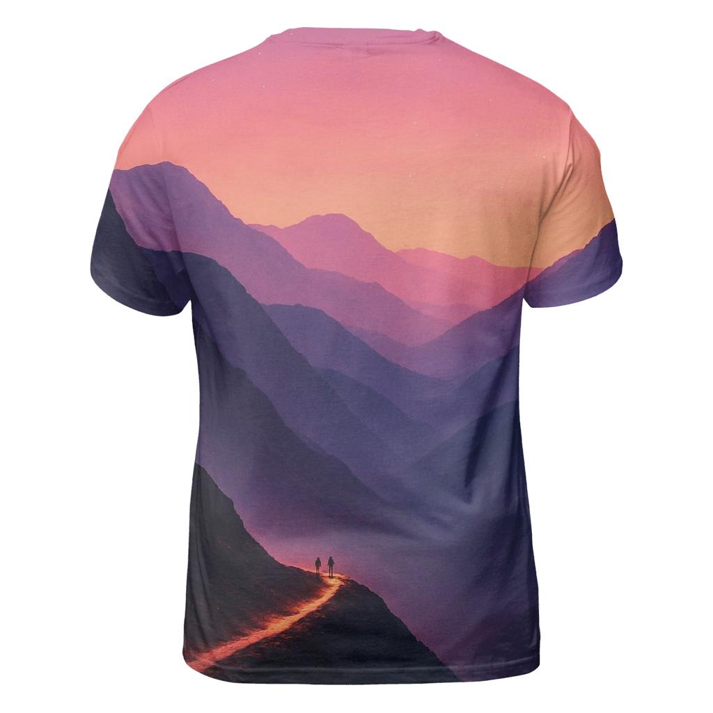 Violet Ridge Passage creative print fashion shirts