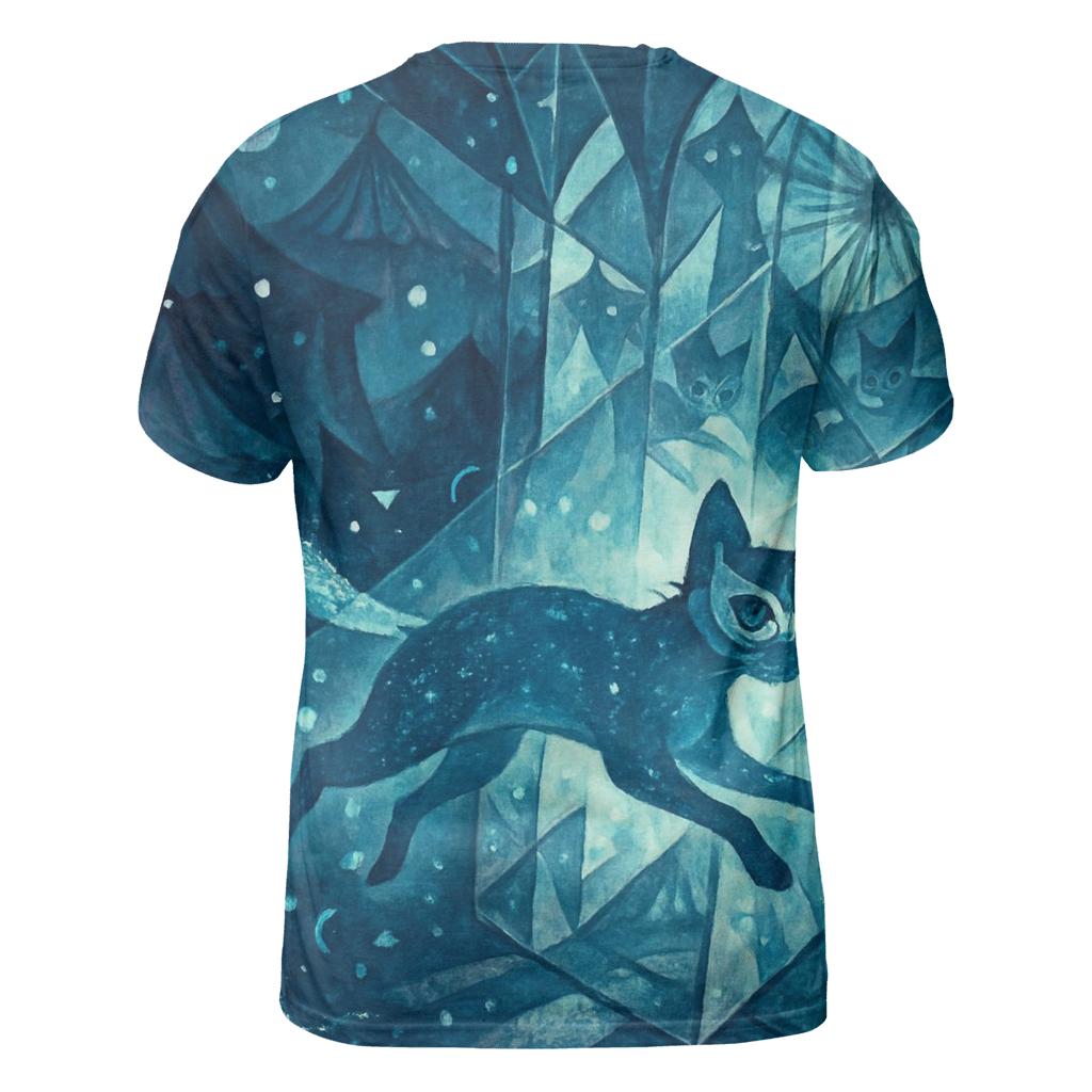 Phantom Carnival Cat creative print fashion shirts