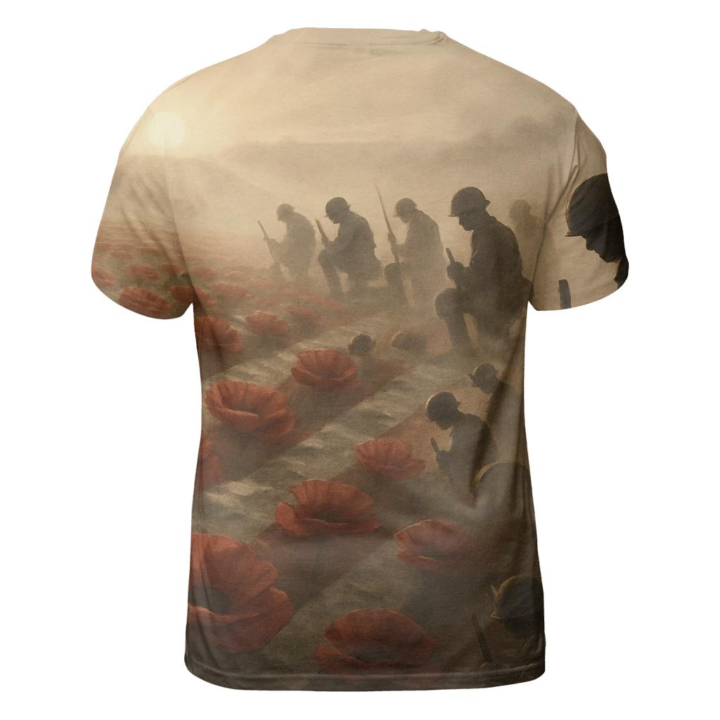 Field Of Valor artistic all-over print tops