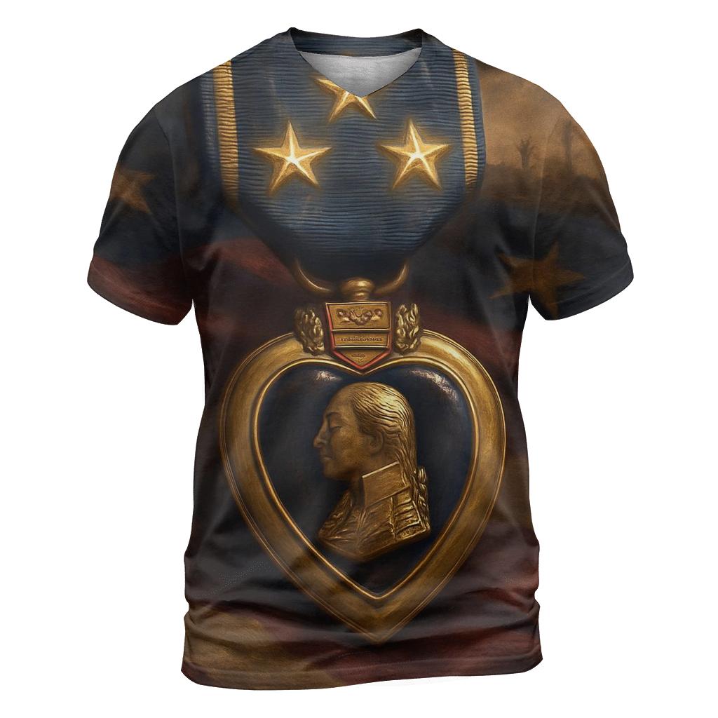 Medal Of Stars vibrant all-over design tees