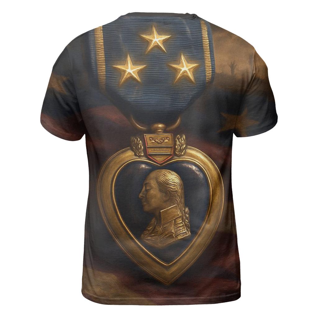 Medal Of Stars vibrant all-over design tees