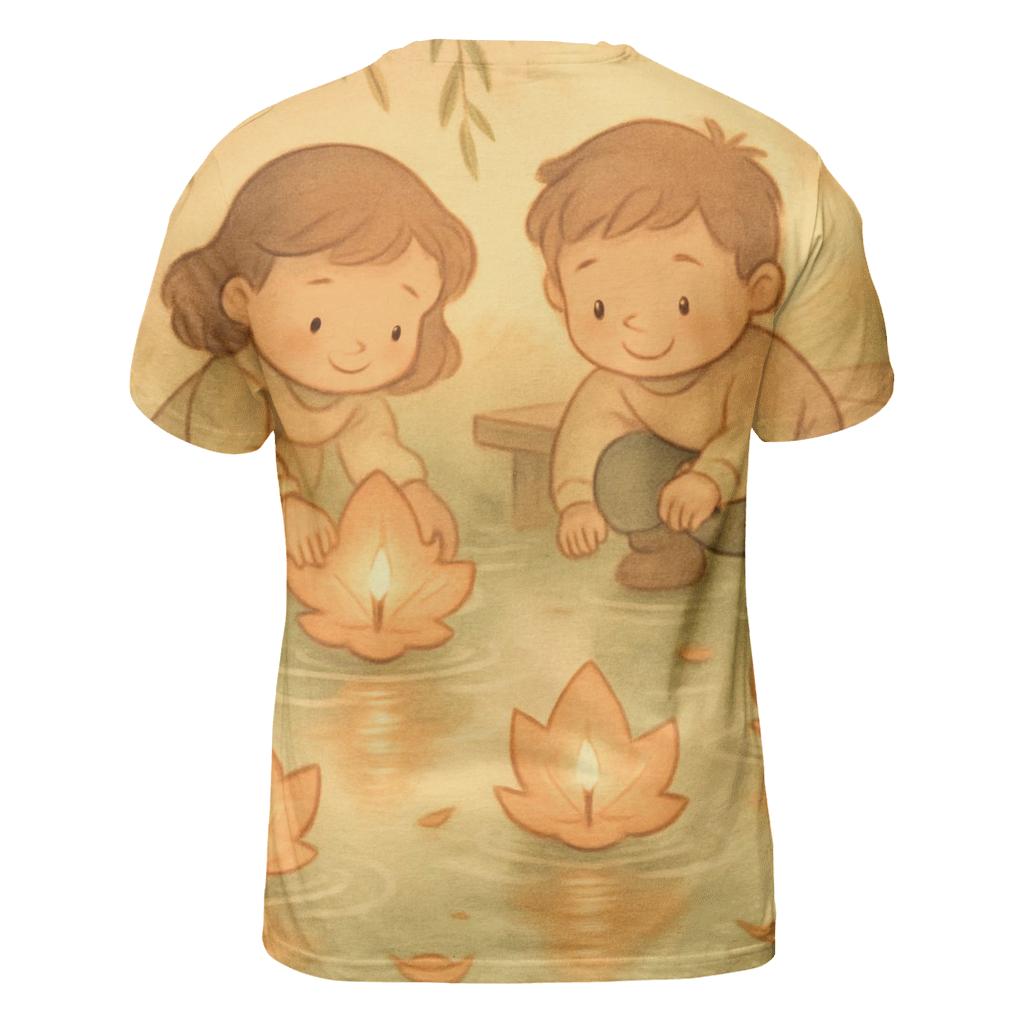 Little Lanterns Of Thanks trendy printed shirt styles