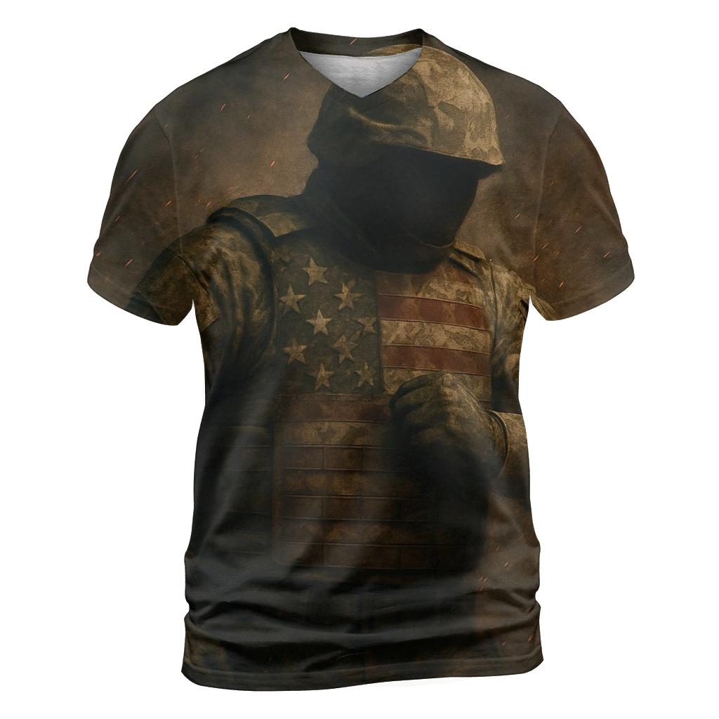 Camouflage Stars creative print fashion shirts