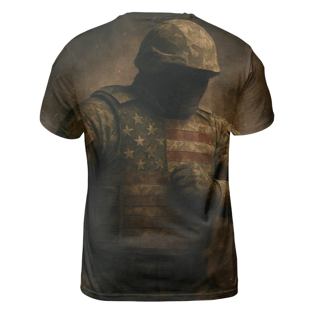 Camouflage Stars creative print fashion shirts