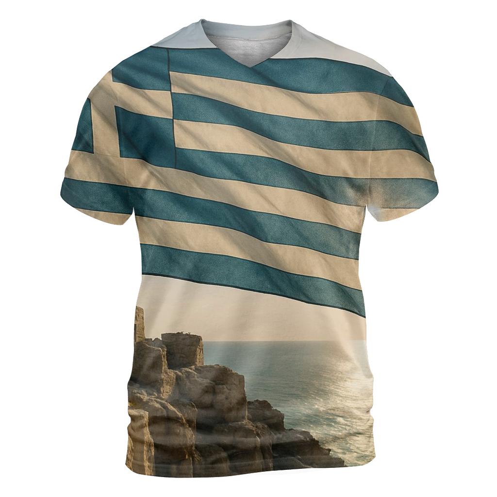 Greece statement graphic shirts