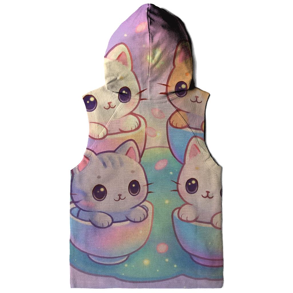 Galaxy Tea Party Kittens premium hoodies