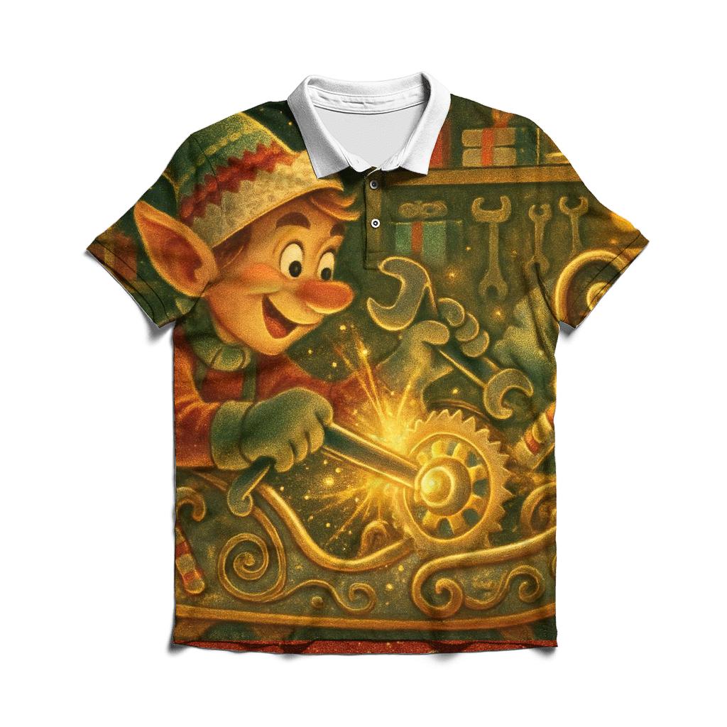 Elf Workshop Gearhead stylish collar polo tees