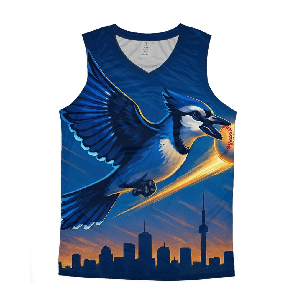Blue Jays Skyline Catch cotton sleeveless tops