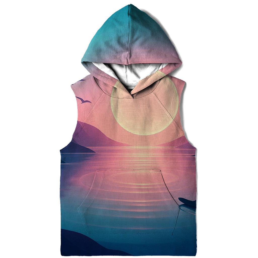 Halo Over Glass Bay premium hoodies
