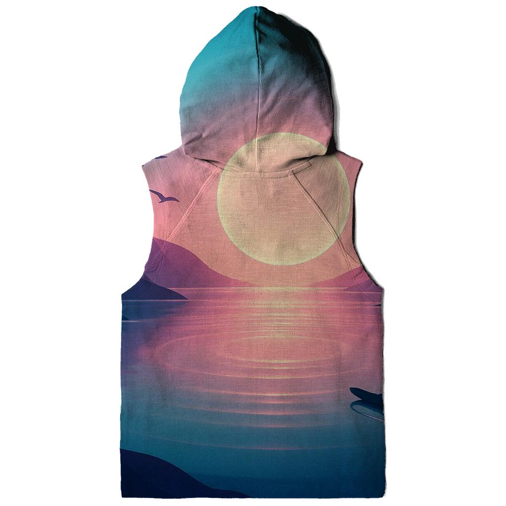 Halo Over Glass Bay premium hoodies