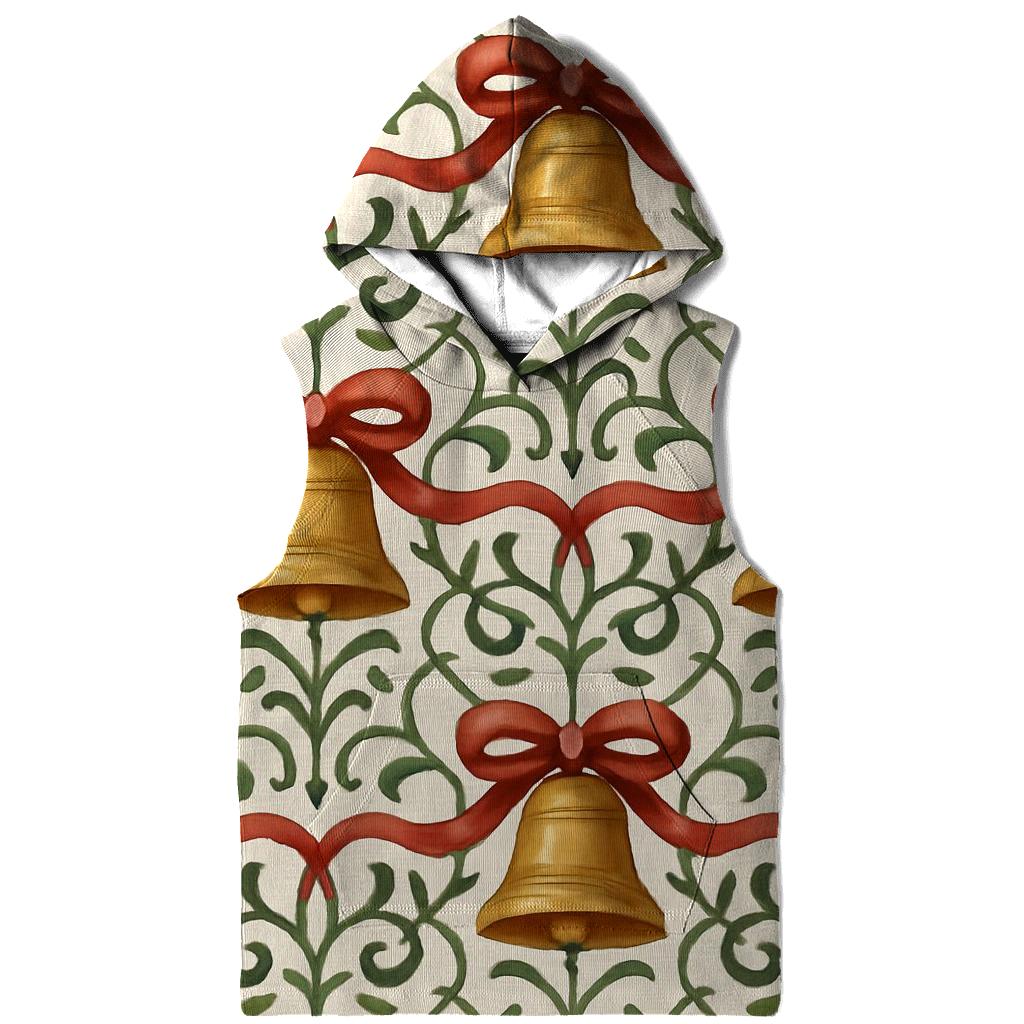 Bell And Ribbon Fretwork On Ivory Background graphic hoodies