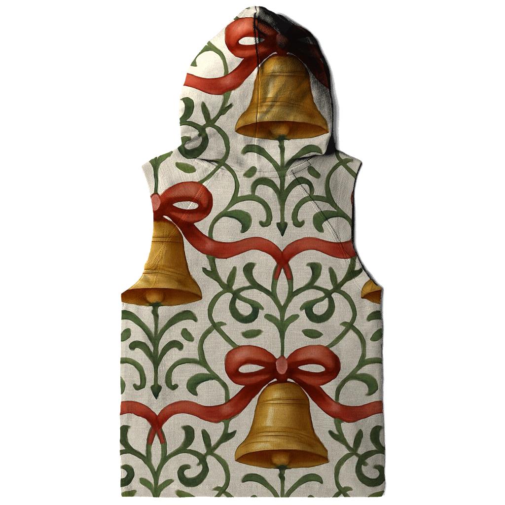 Bell And Ribbon Fretwork On Ivory Background graphic hoodies