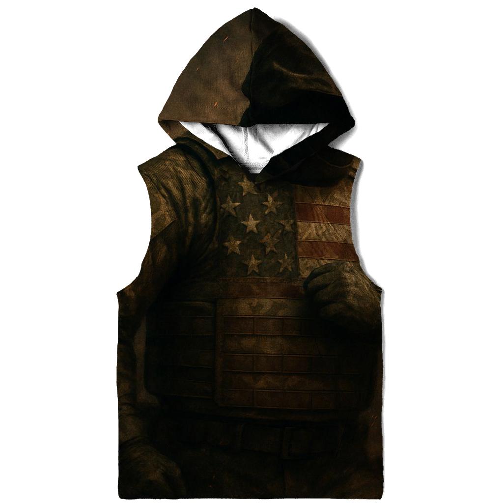 Camouflage Stars printed hoodies