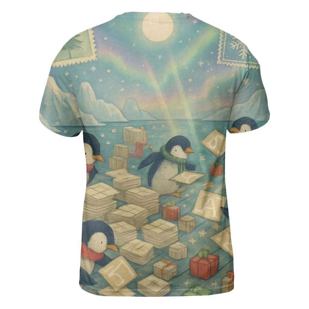 Penguin Post Office Rush designer pattern shirts