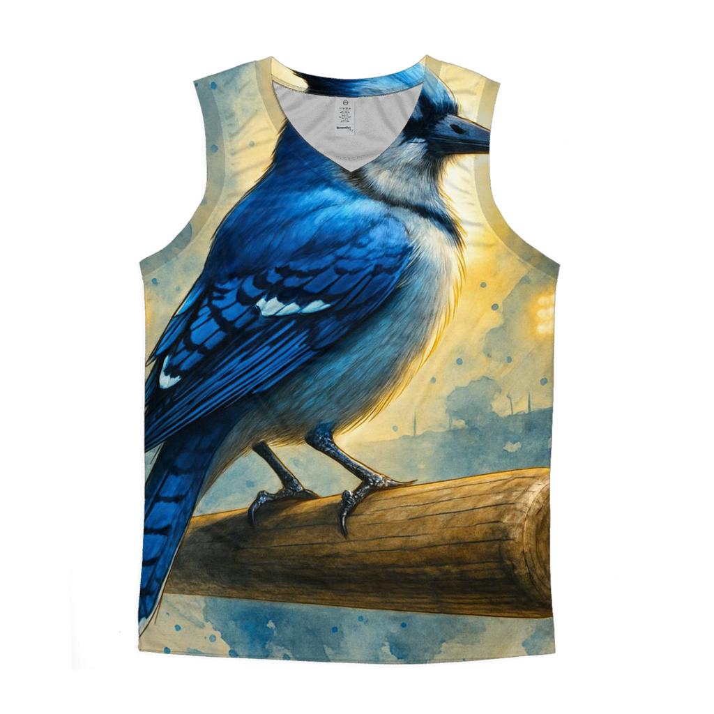 Perched Guardian Of Blue Jays custom tank tops