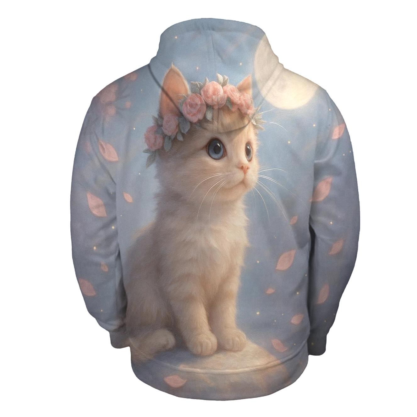 Moonbeam Flower Crown zip-up hoodies
