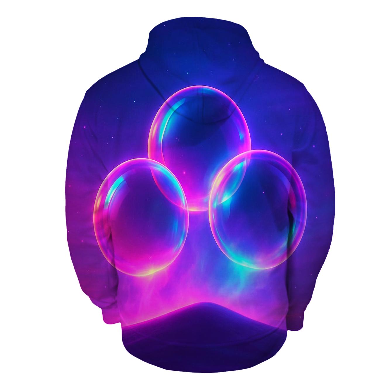 Neon Orb Horizon premium hoodies