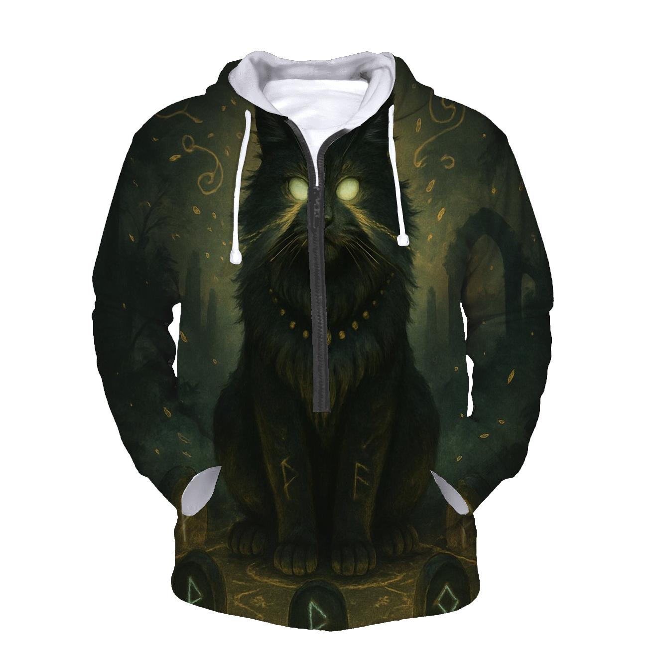 Mystic Runestone Guardian Cat hoodie trends