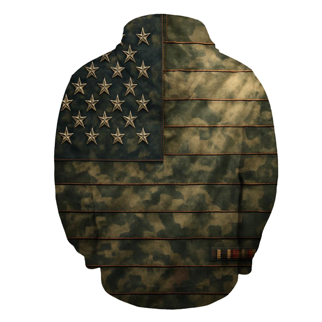 Camouflage Flag Fusion hoodie trends