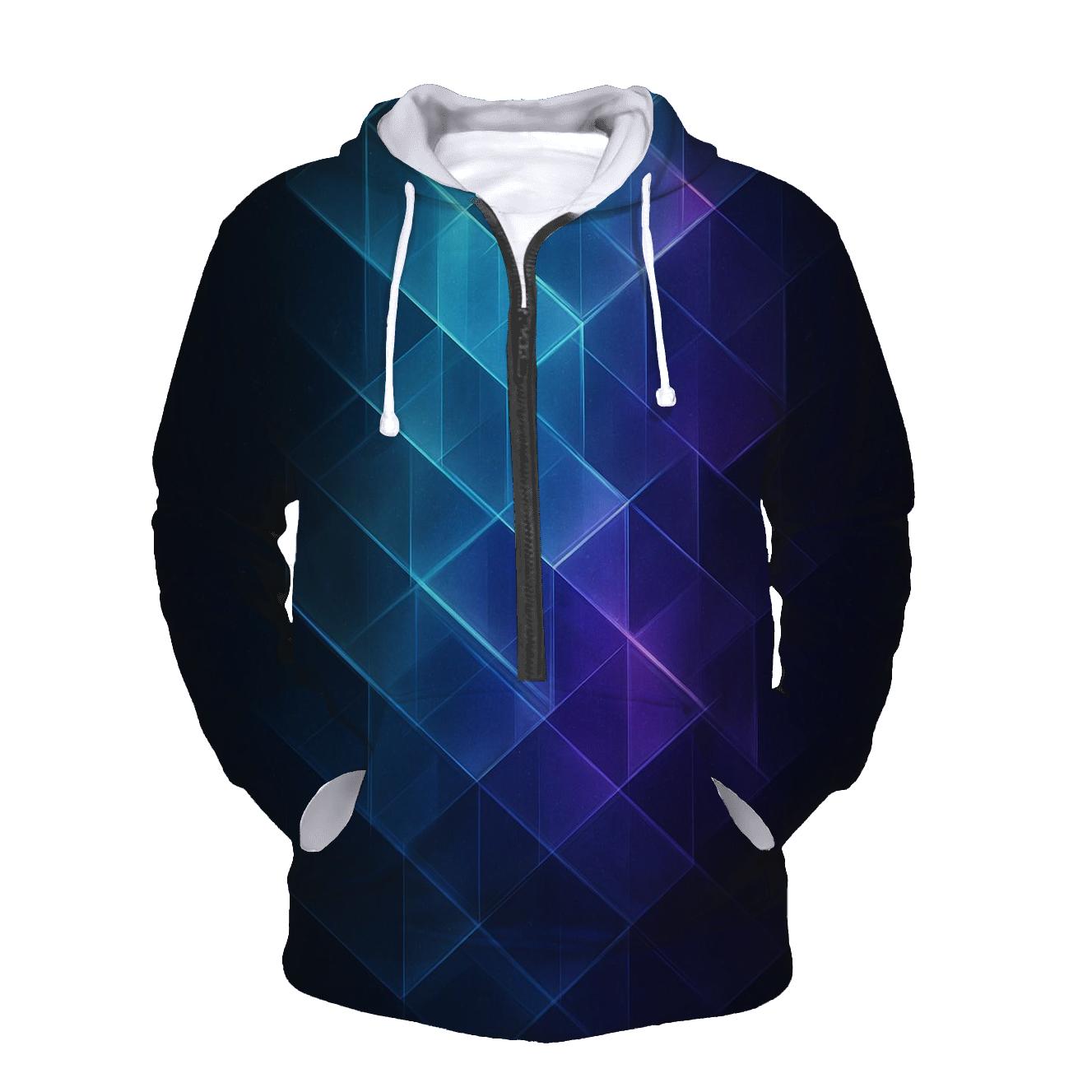 Chromatic Geometry Cascade premium hoodies