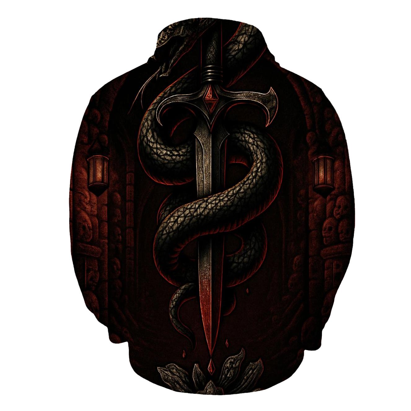 Serpent Dagger Of The Catacomb Queen printed hoodies
