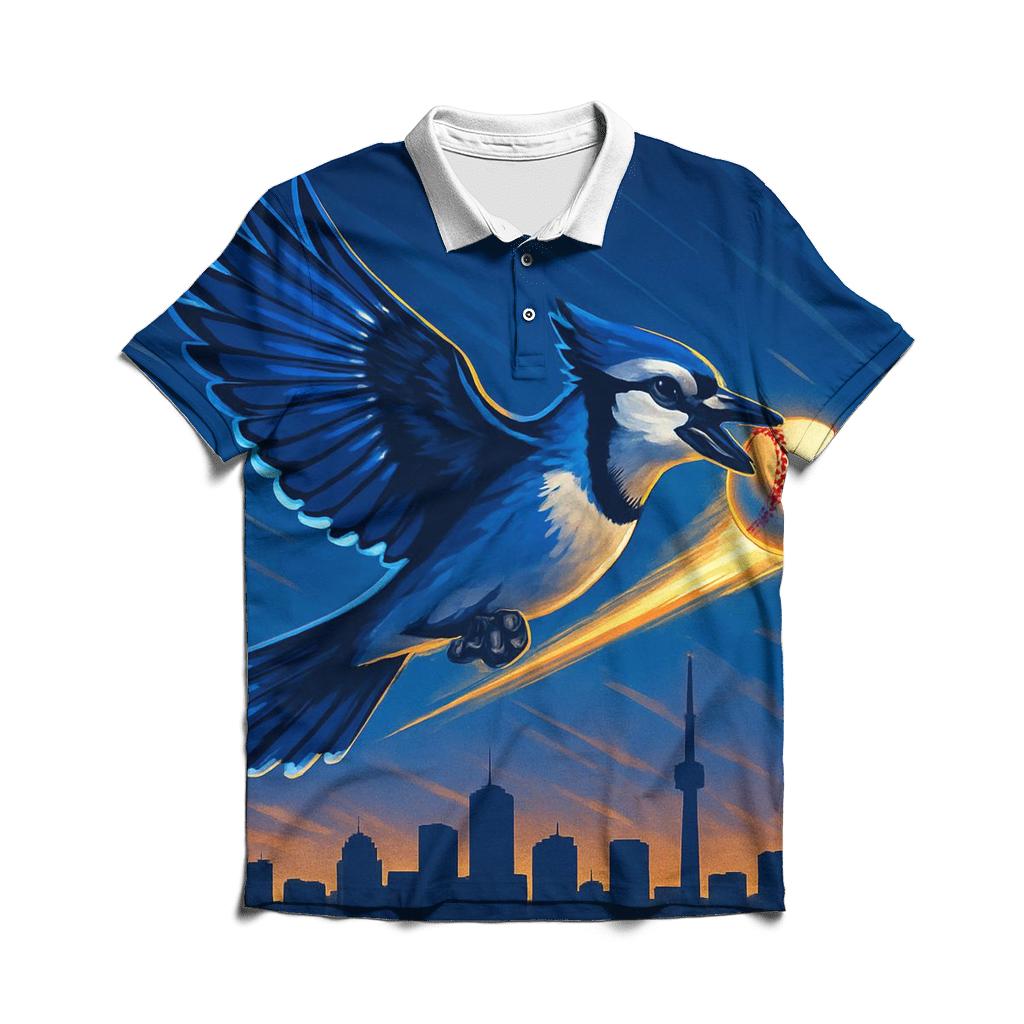 Blue Jays Skyline Catch branded logo polo shirts
