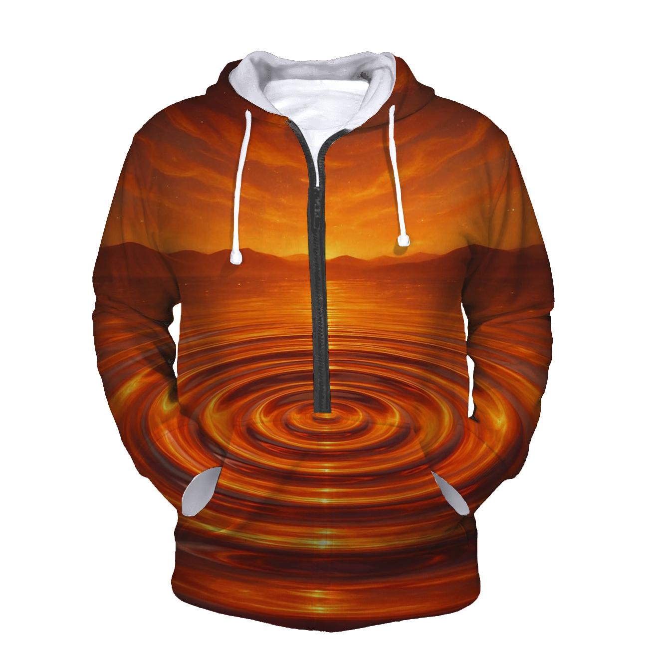 Sunset Liquid Mirage graphic hoodies