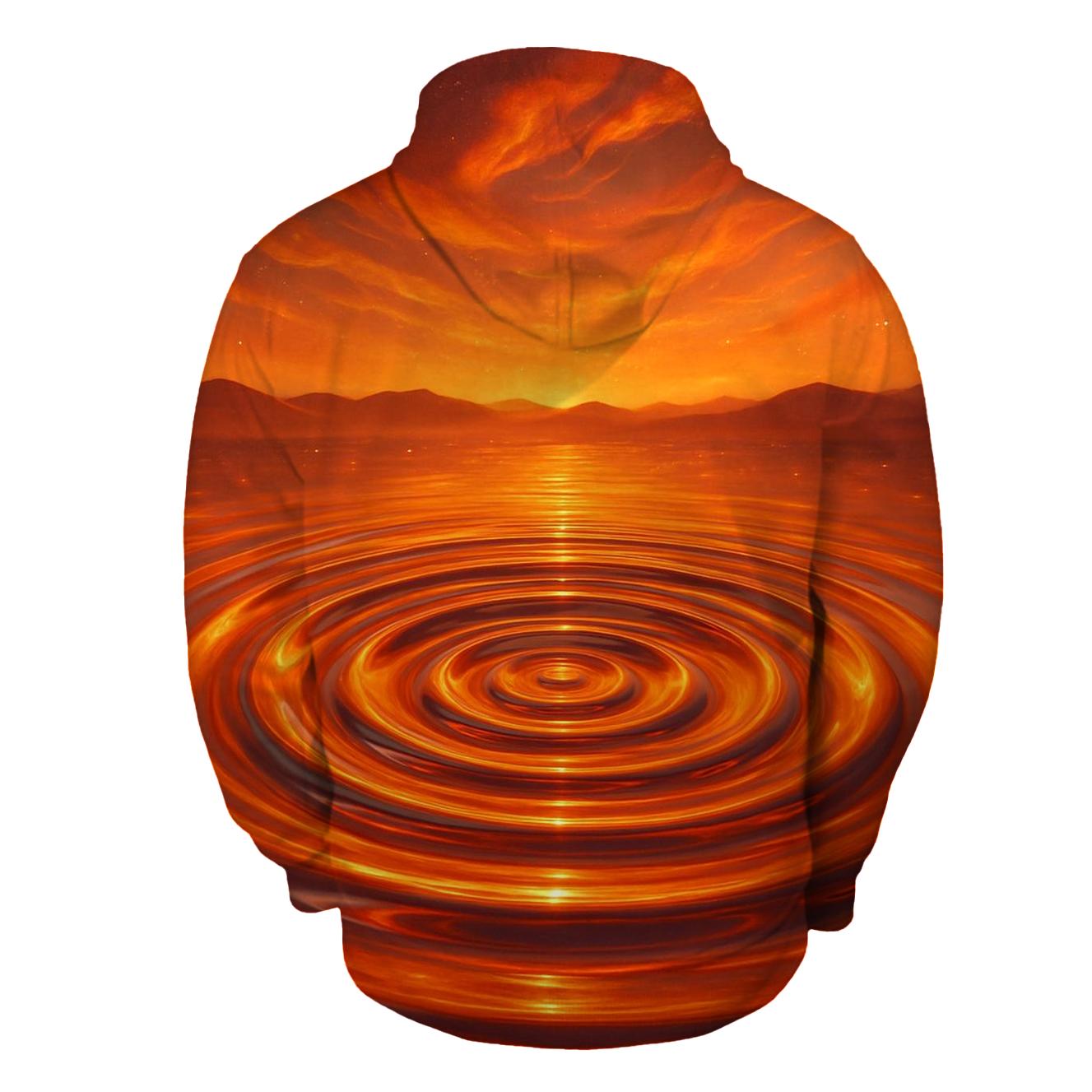 Sunset Liquid Mirage graphic hoodies