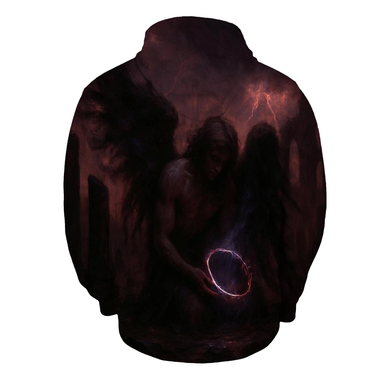 Fallen Angel Of Tarnished Halos zip-up hoodies