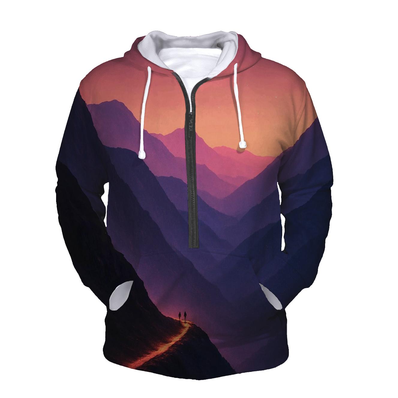 Violet Ridge Passage embroidered hoodies