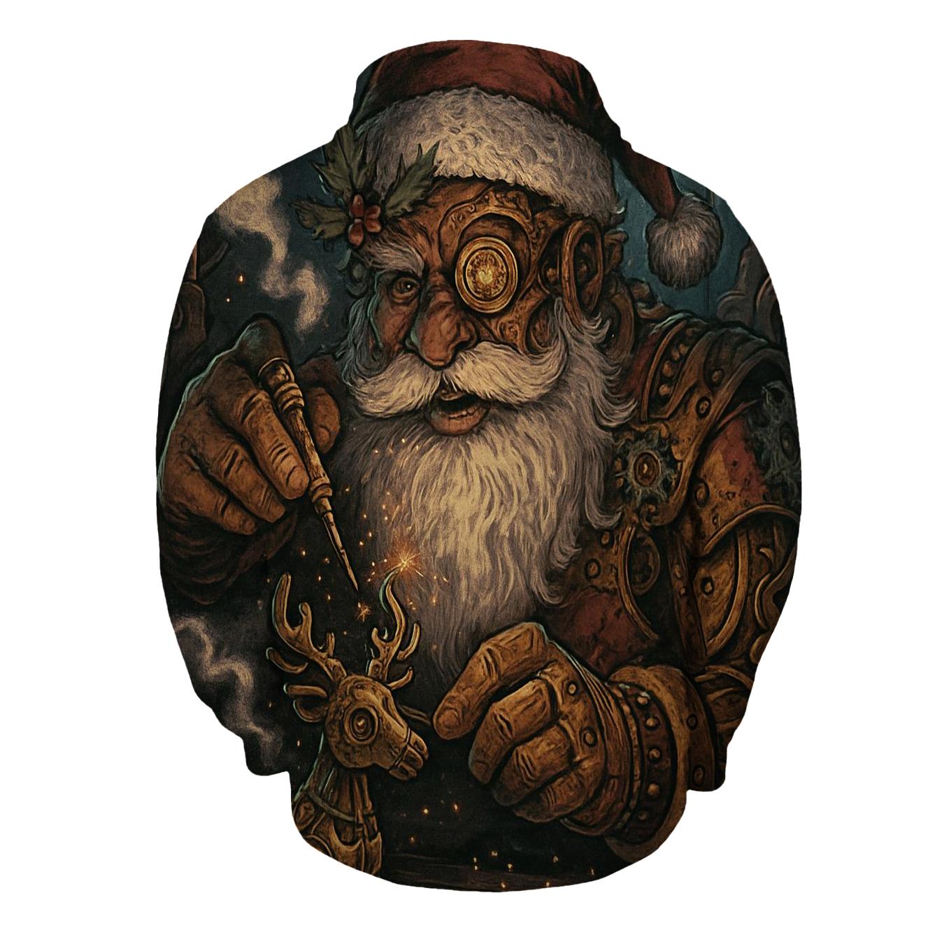 Clockwork Toymaker Santa lightweight hoodies