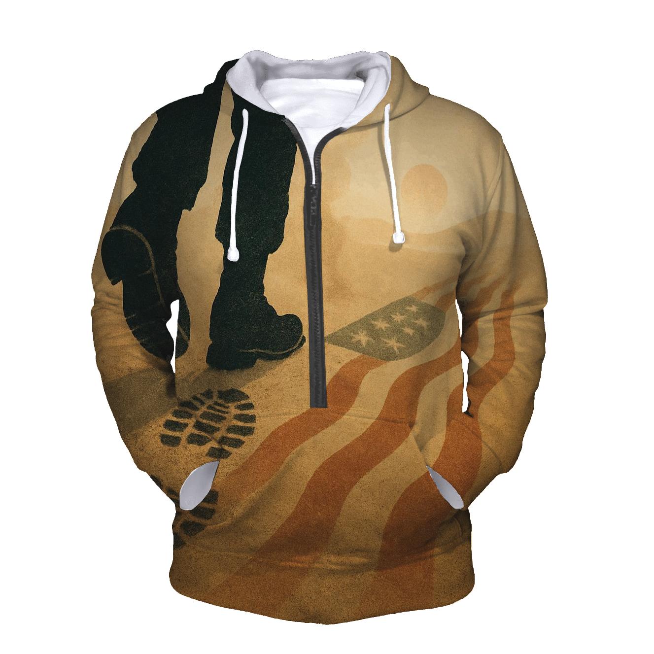 Bootprints To Freedom heavyweight hoodies