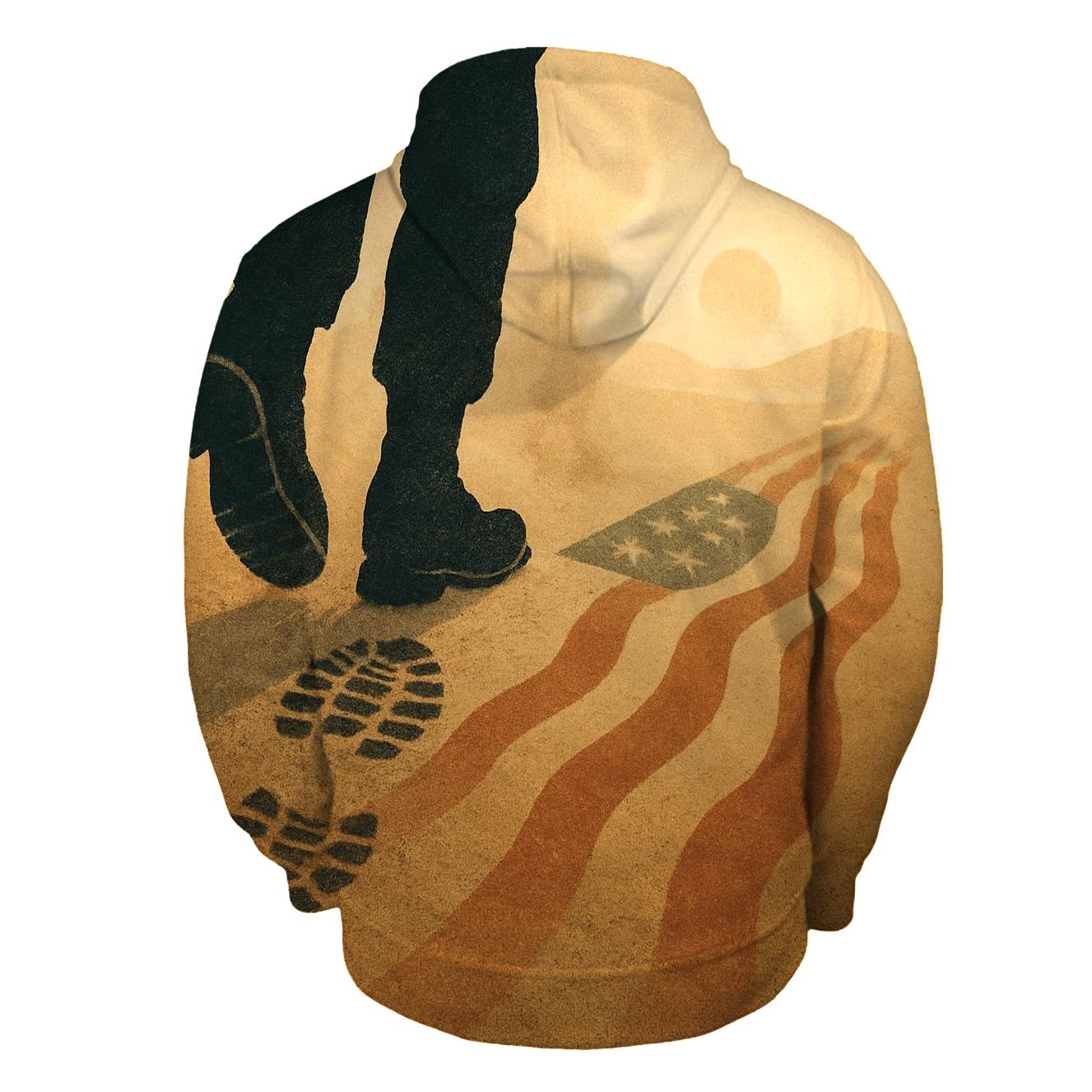 Bootprints To Freedom heavyweight hoodies