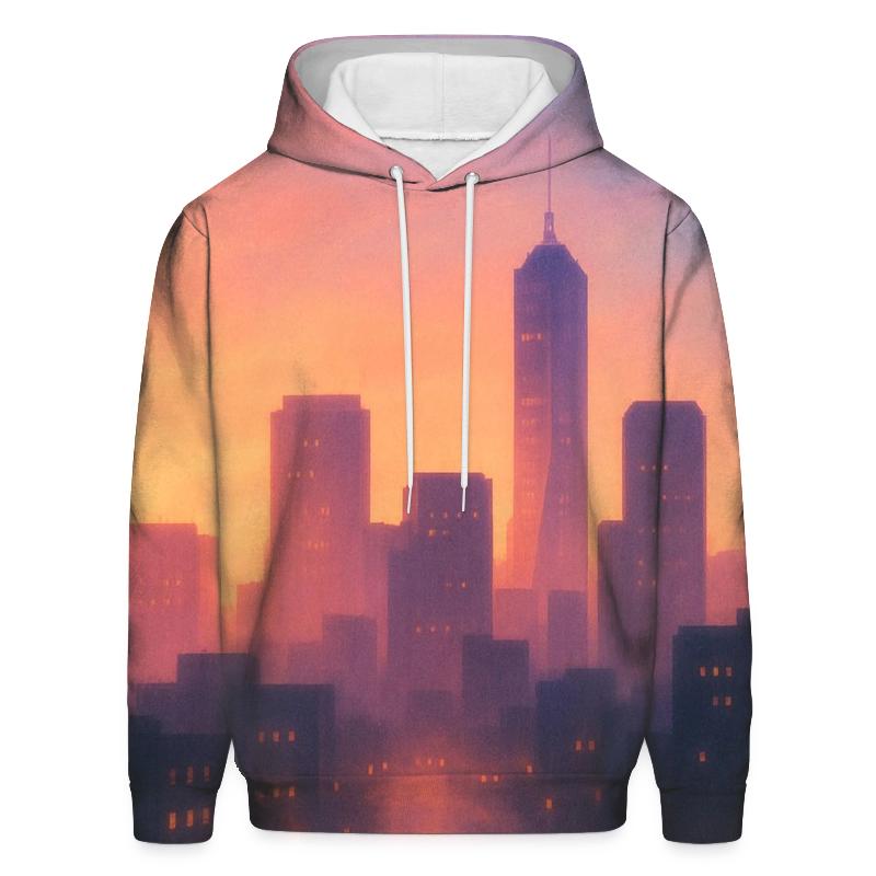 Lavender City Fade designer hoodies