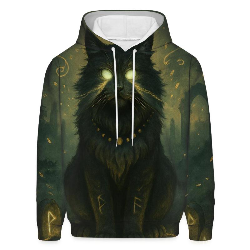Mystic Runestone Guardian Cat hoodie designs