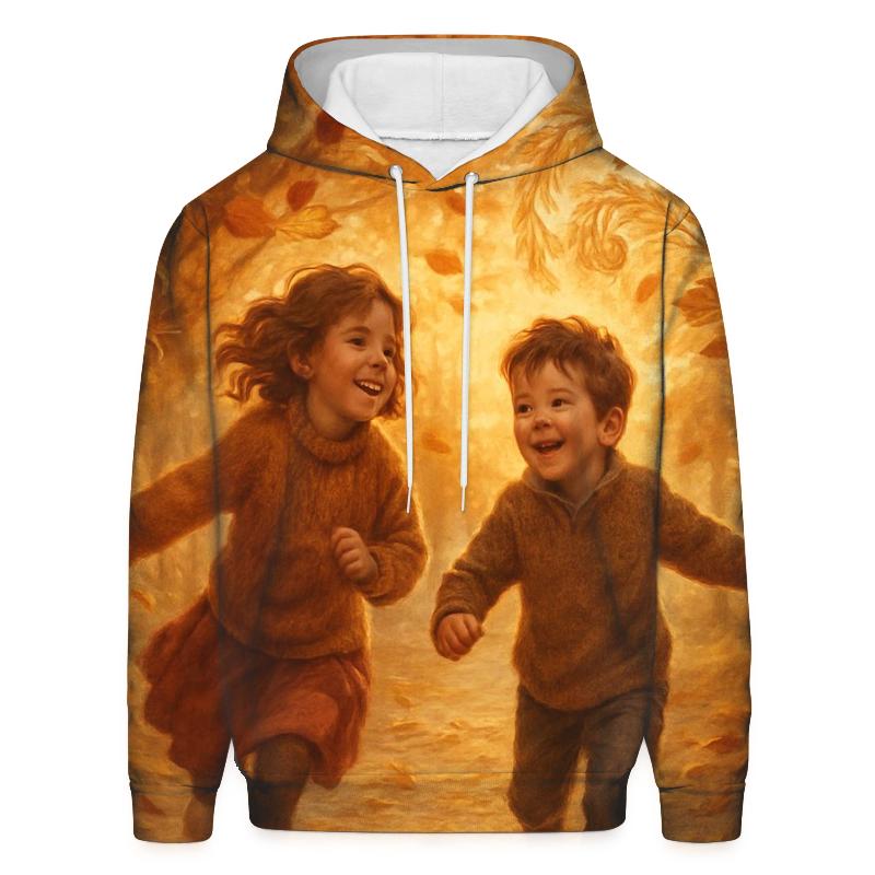 Sunlit Leaf Parade pullover hoodies