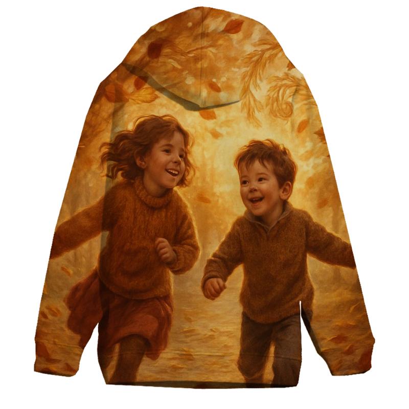 Sunlit Leaf Parade pullover hoodies